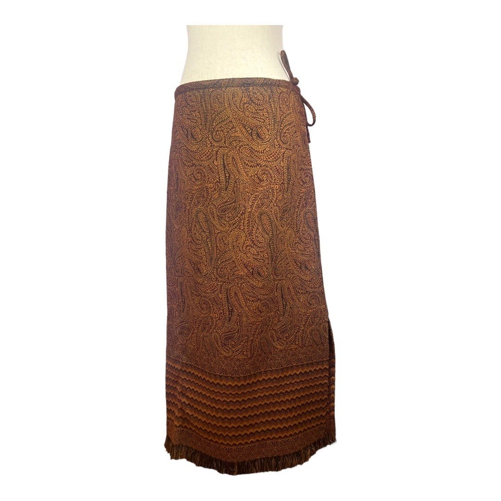 Funky People wool paisley skirt size small